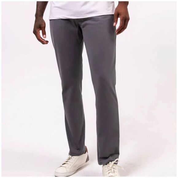 NWT Taylrd Gray Warp Knit Pants/Slacks - Size 32x30 - Picture 1 of 15